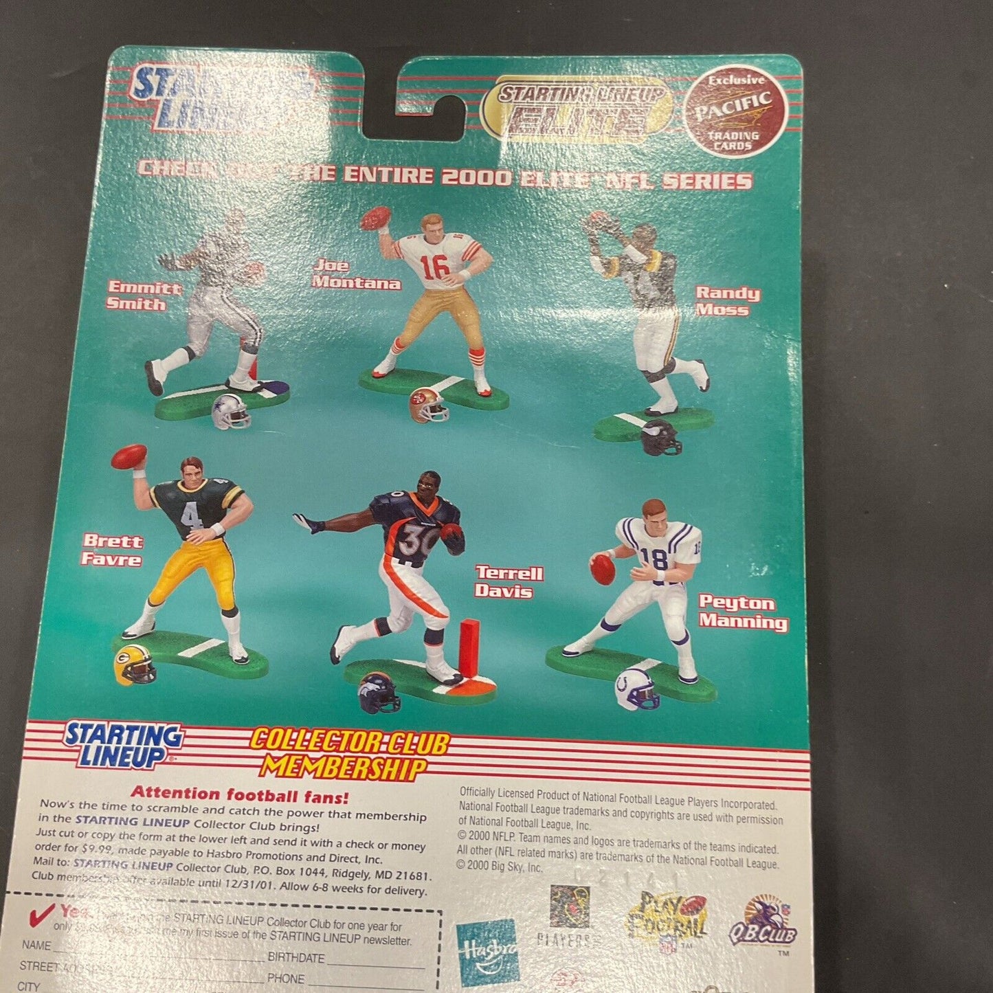 Starting Lineup Elite JOE MONTANA San Francisco 49ers NFL Figure 2000 New!