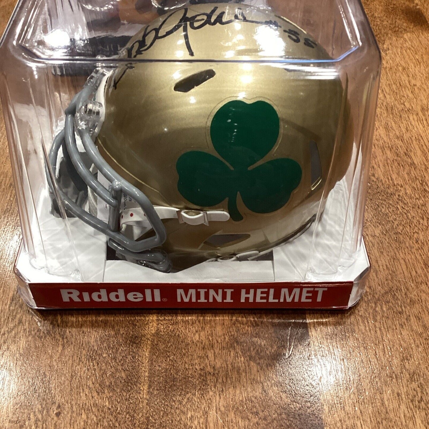 Bob Golic JSA Certified Signed Notre Dame Mini Helmet