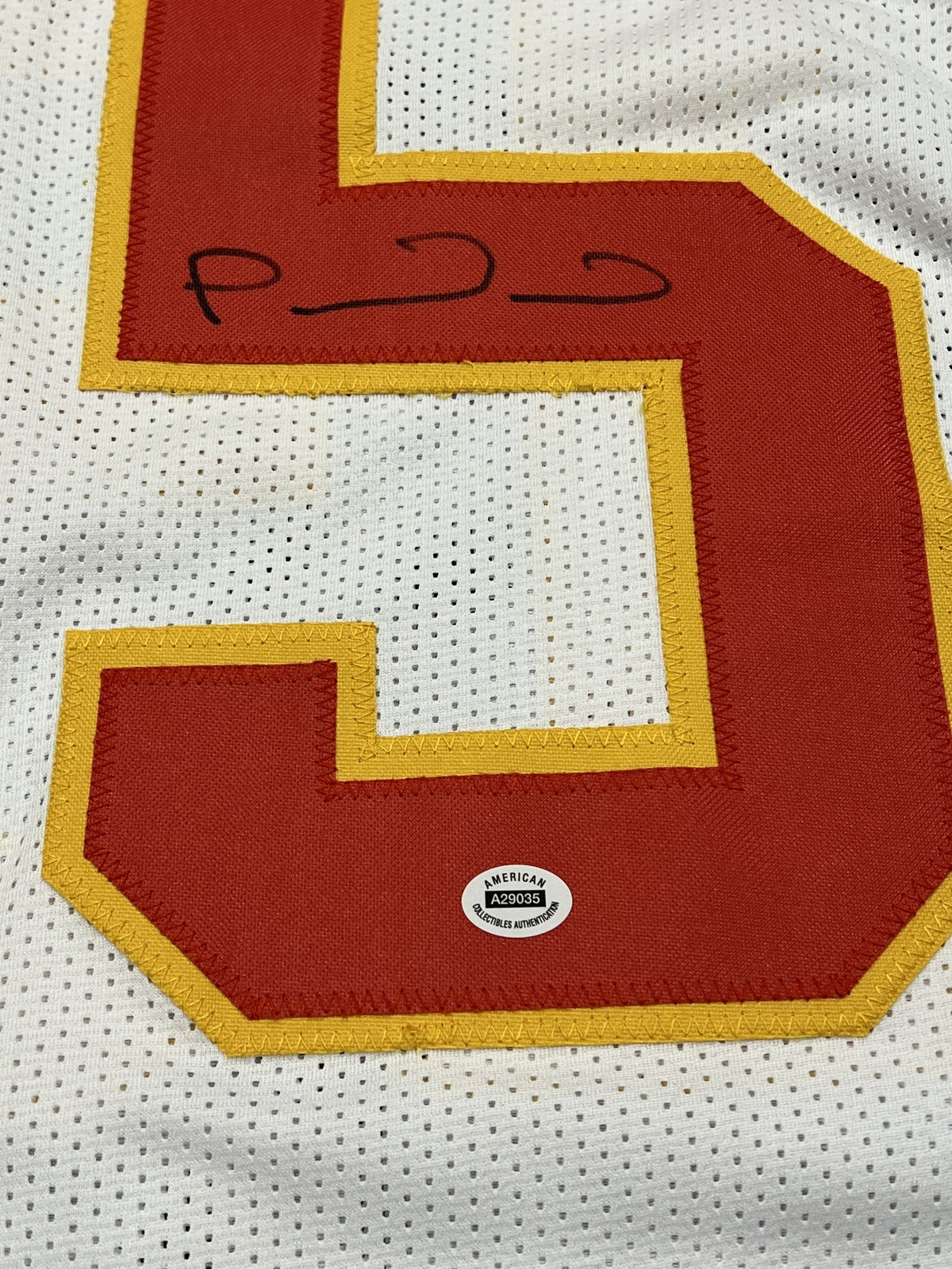 Patrick Mahomes Signed Kansas City Chiefs White Jersey