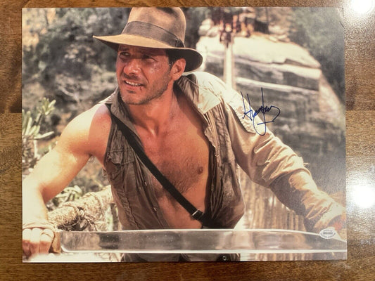 14x11 Signed Harison Ford Indiana Jones Photo With COA