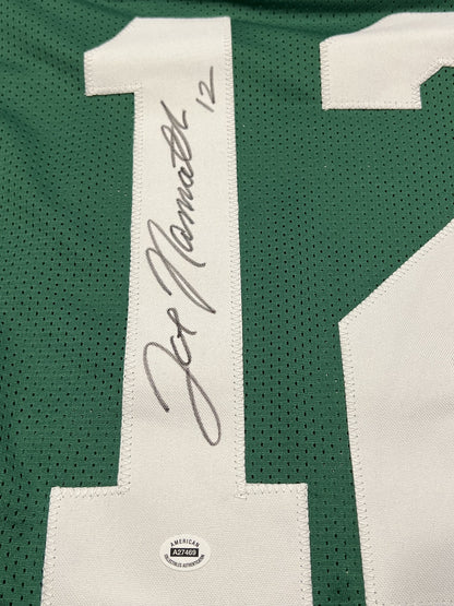 Joe Namath Signed New York Jets Green Jersey with COA