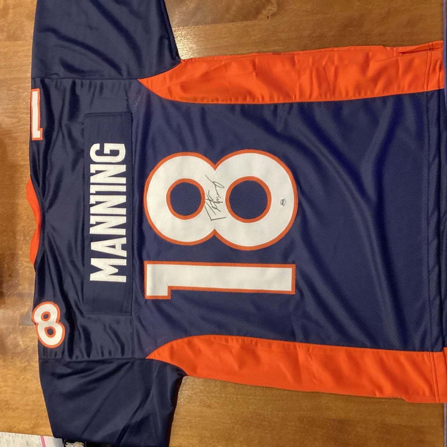 Peyton Manning Signed Denver Broncos Navy Jersey Autographed NFL