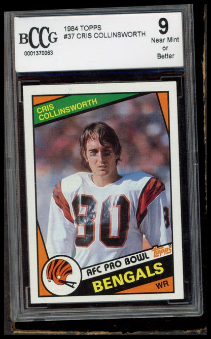 1984 Topps #37 Cris Collinsworth BCCG 9