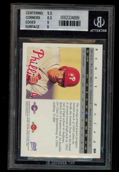 1995 Best #89 Scott Rolen BGS 9