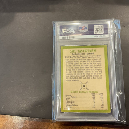 1963 fleer Carl Yastrzemski #8 PSA2