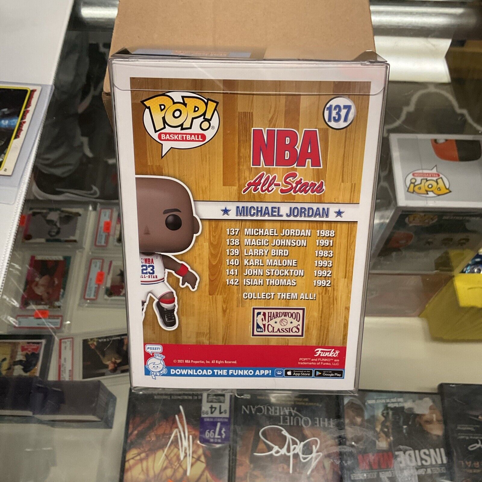 Signed Michael Jordan Funk Pop 137 COA