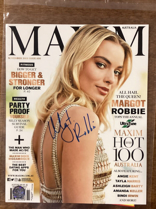 Margot Robbie Signed 8x10 Photo W Coa