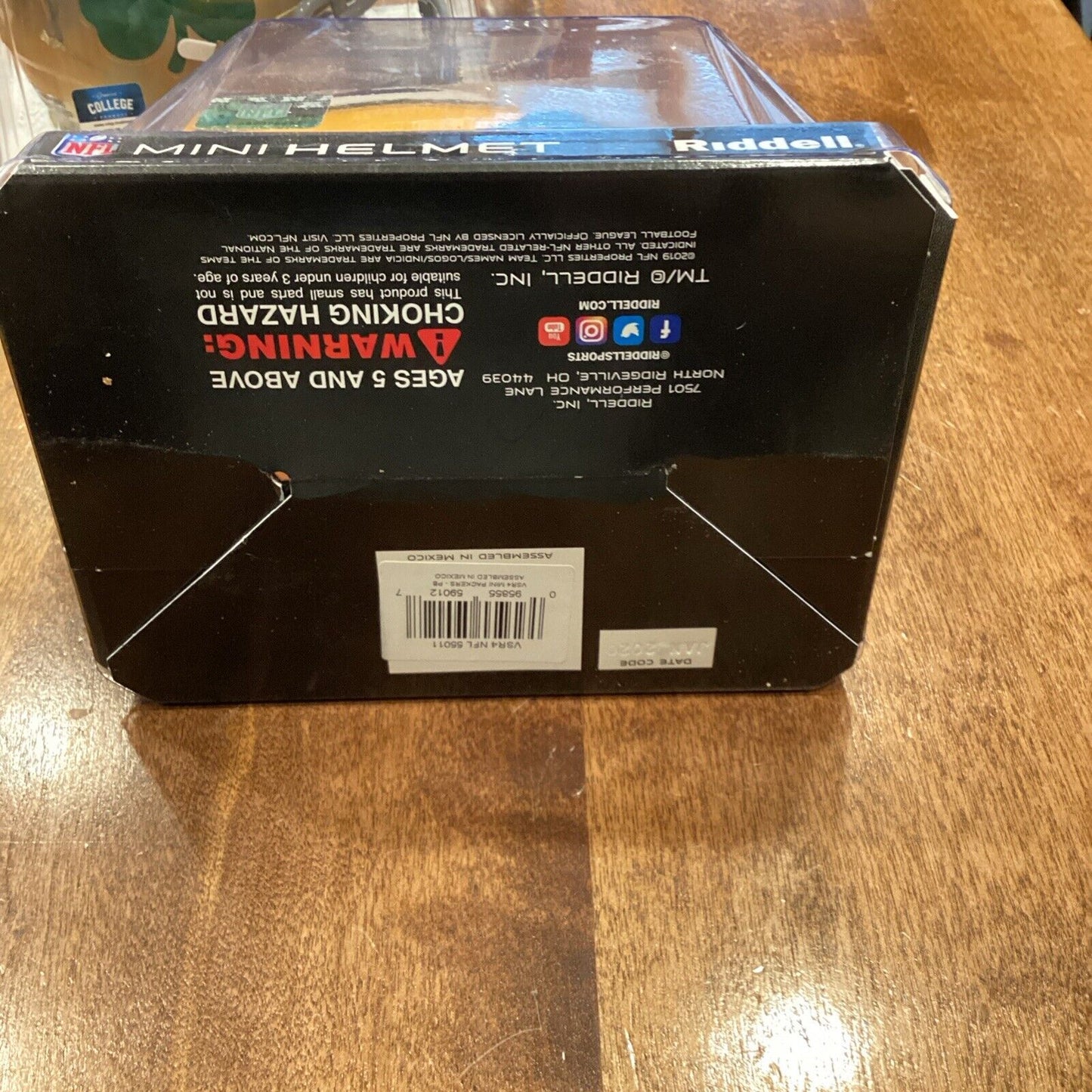 DAVANTE ADAMS AUTOGRAPHED GREEN BAY PACKERS MINI HELMET BECKETT BAS 185816