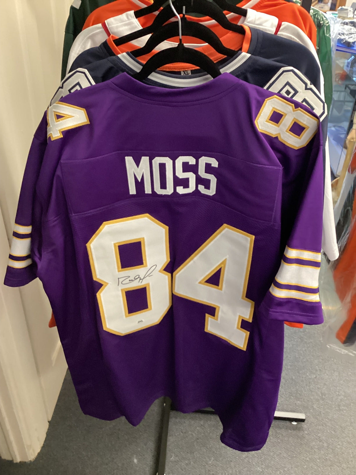 Randy Moss #84 Minnesota Vikings Signed Purple Jersey