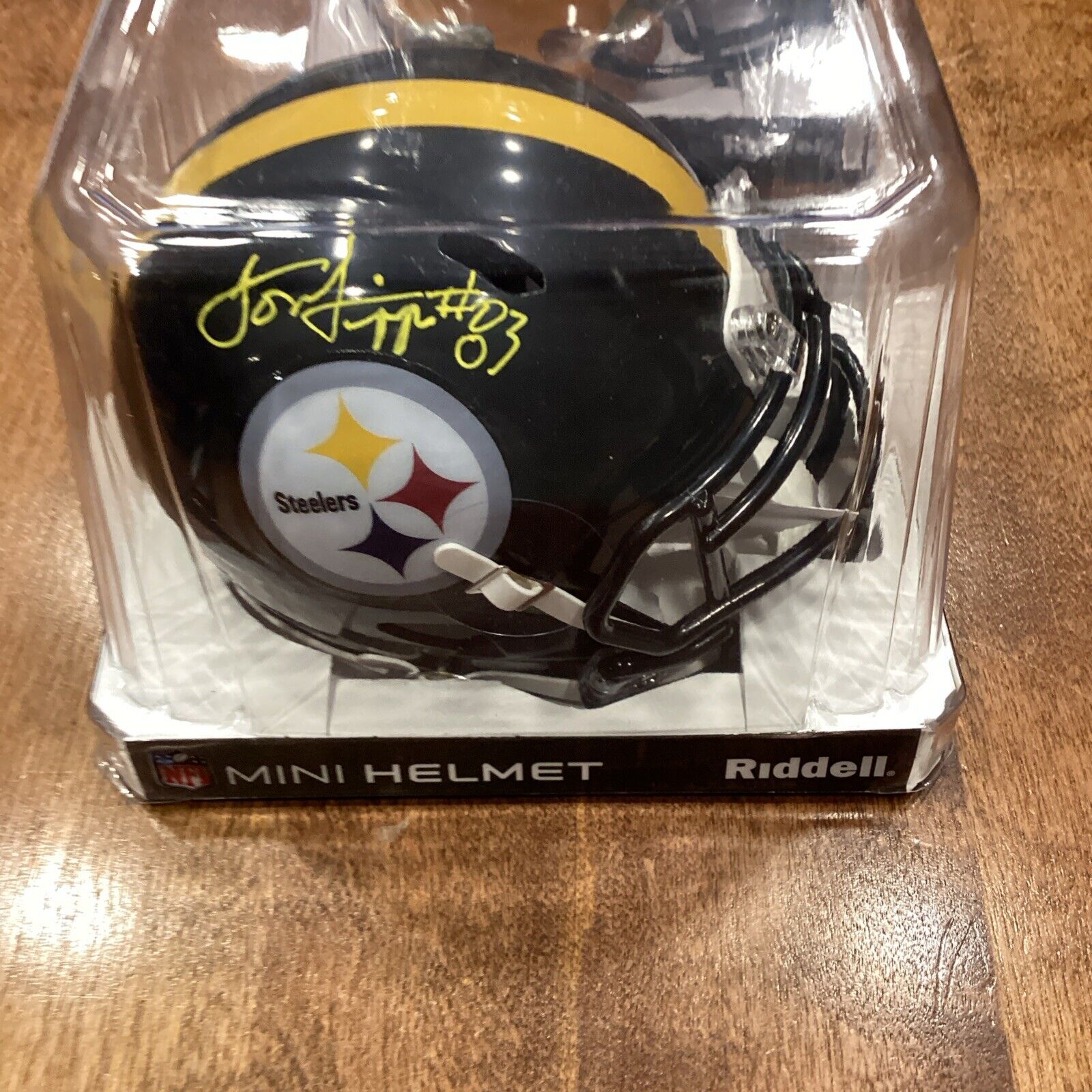 Louis Lipps Pittsburgh Steelers Signed Autographed Mini helmet  JSA COA