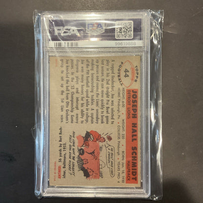 1956 Topps #44 Joe Schmidt PSA 6 