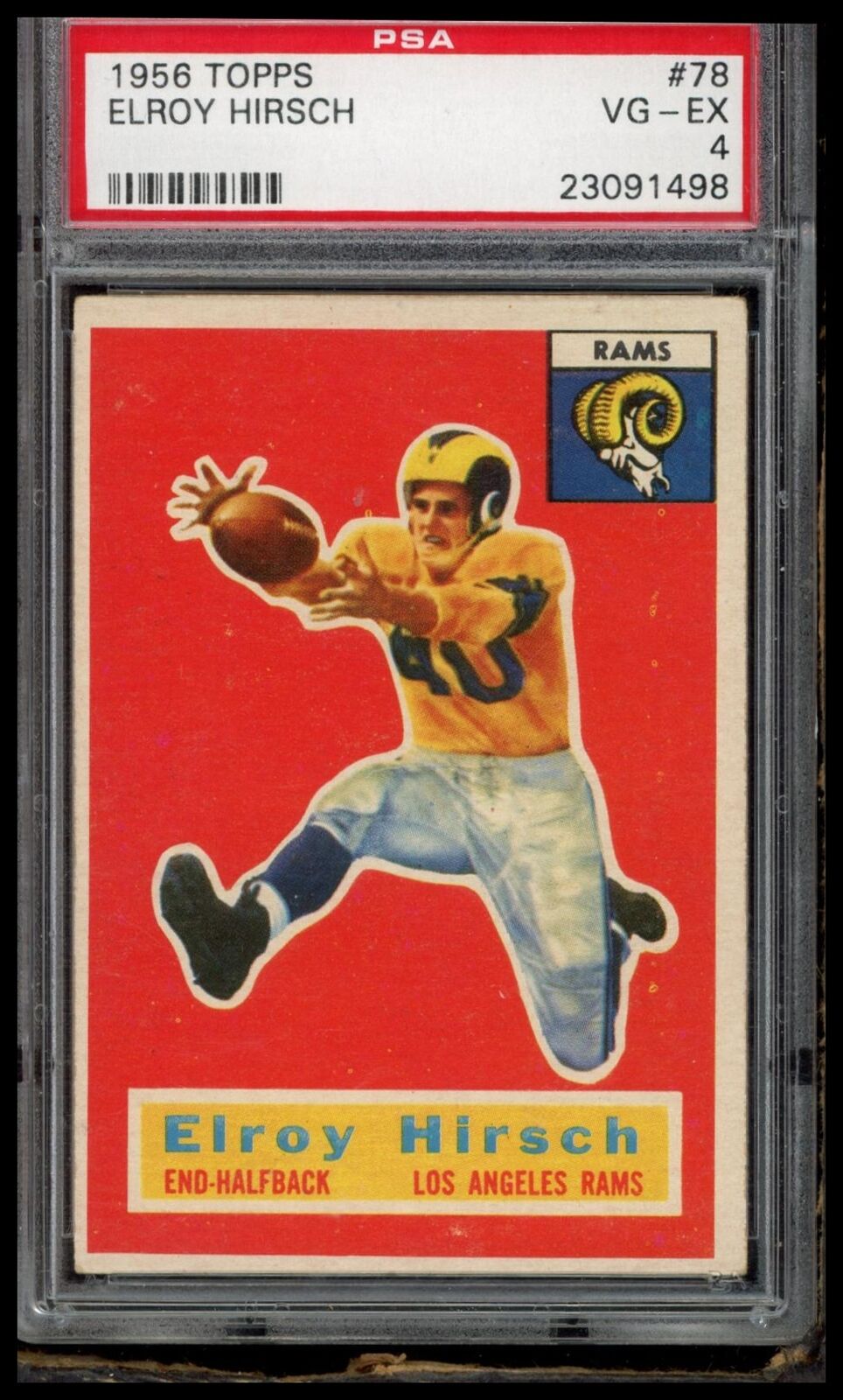 1956 Topps #78 Elroy Hirsch PSA 4