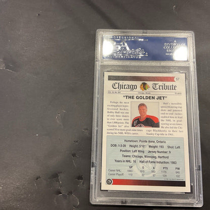 Bobby Hull # 57 PSA authenticated signature card