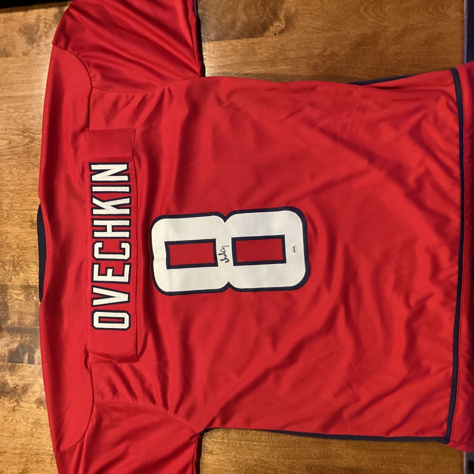 Alexander Ovechkin Signed Washington Capitals Red Jersey Autographed NHL