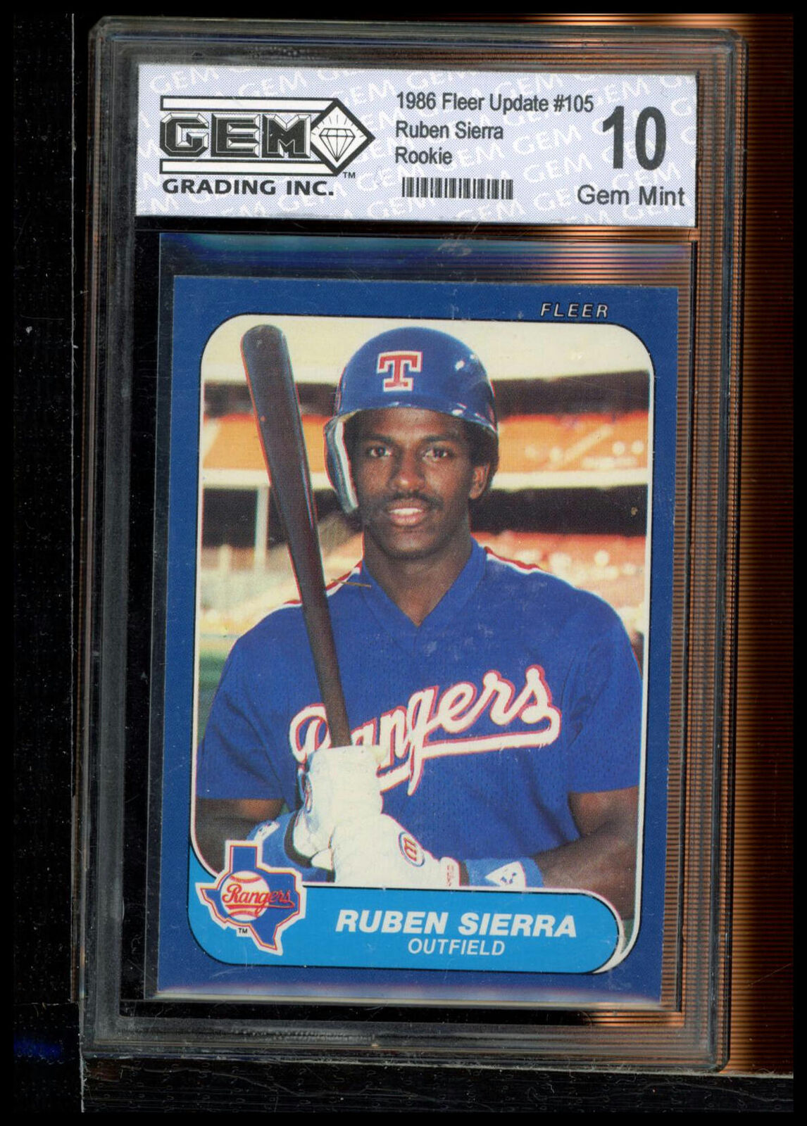 1986 Fleer Update #U-105 Ruben Sierra Other 10