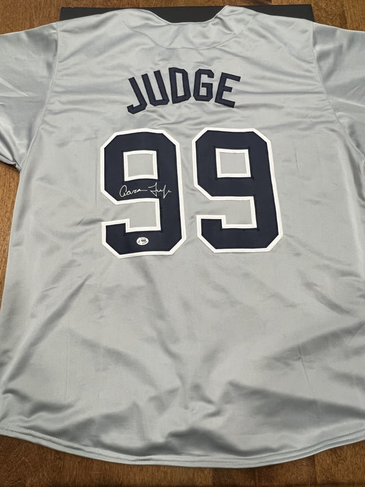 Aaron Judge Signed New York Yankees Gray Jersey with COA