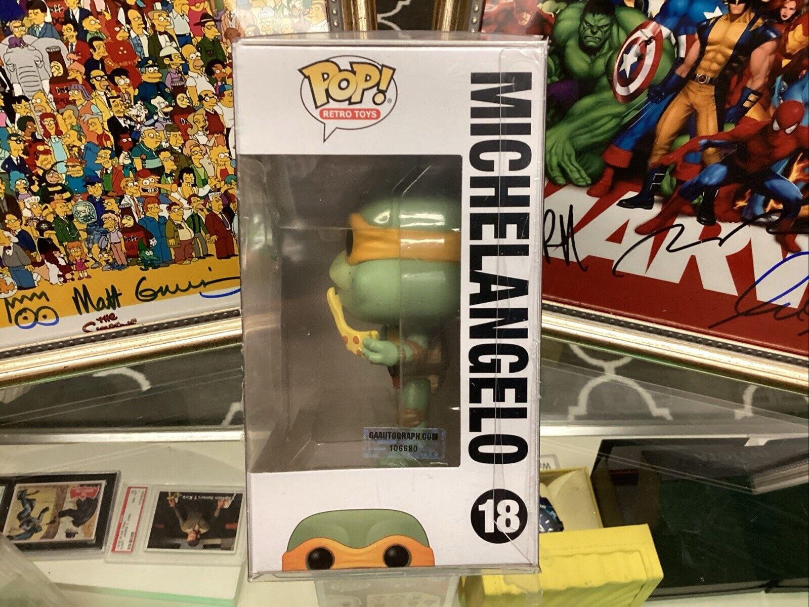 Funko Pop! Teenage Mutant Ninja Turtles- "Michelangelo" #18 Signed With COA