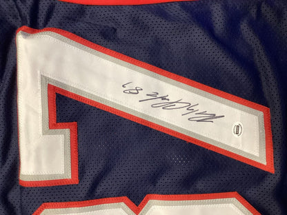 Rob Gronkowski Signed New England Patriots Navy Jersey Autographed NFL