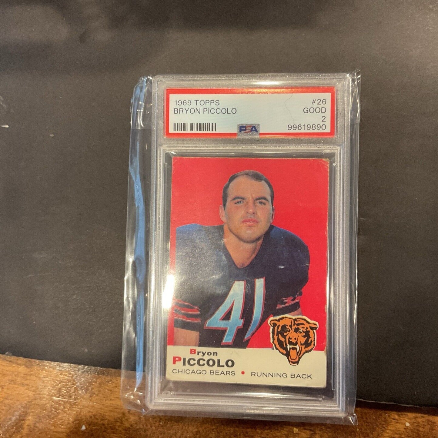 1969 Topps #26 Bryon Piccolo PSA 2