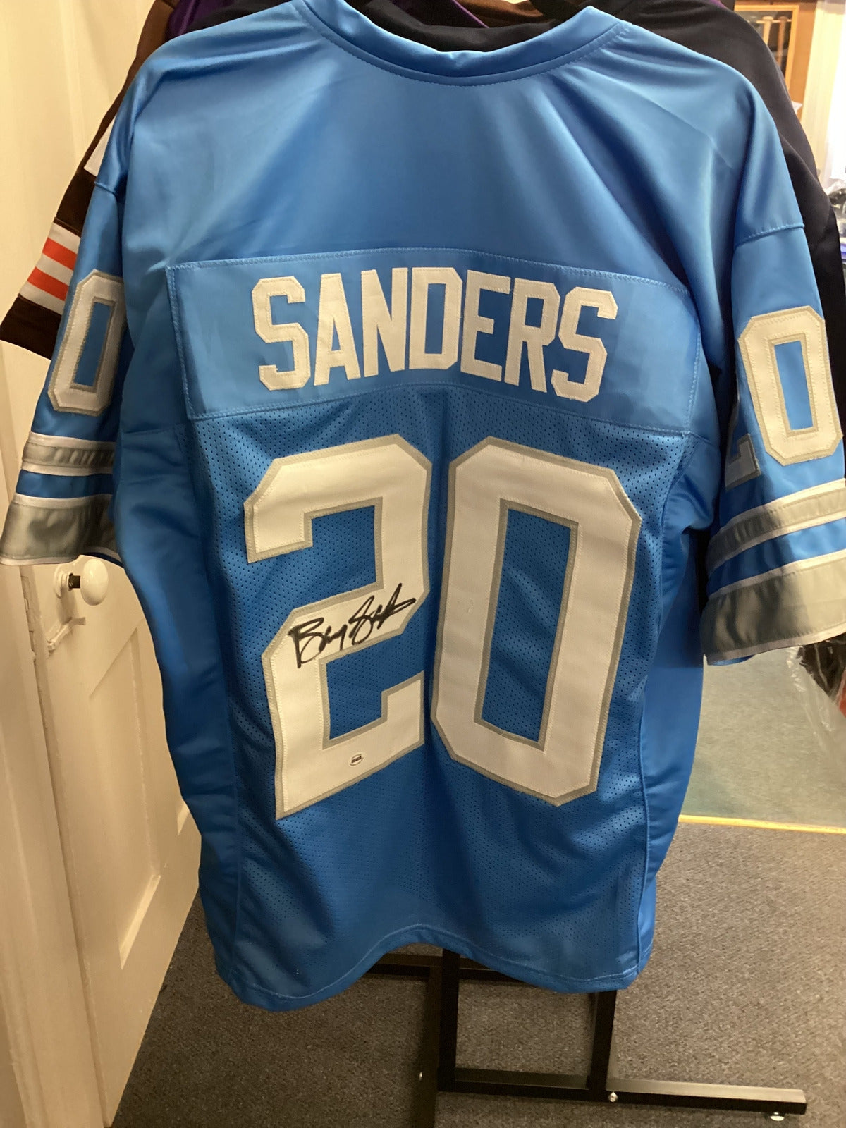 Barry Sanders #20 Detroit Lions Signed Blue Jersey