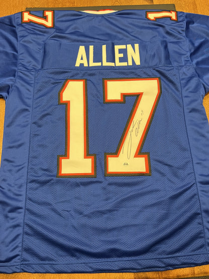 Josh Allen Signed Buffalo Bills Blue Jersey with COA