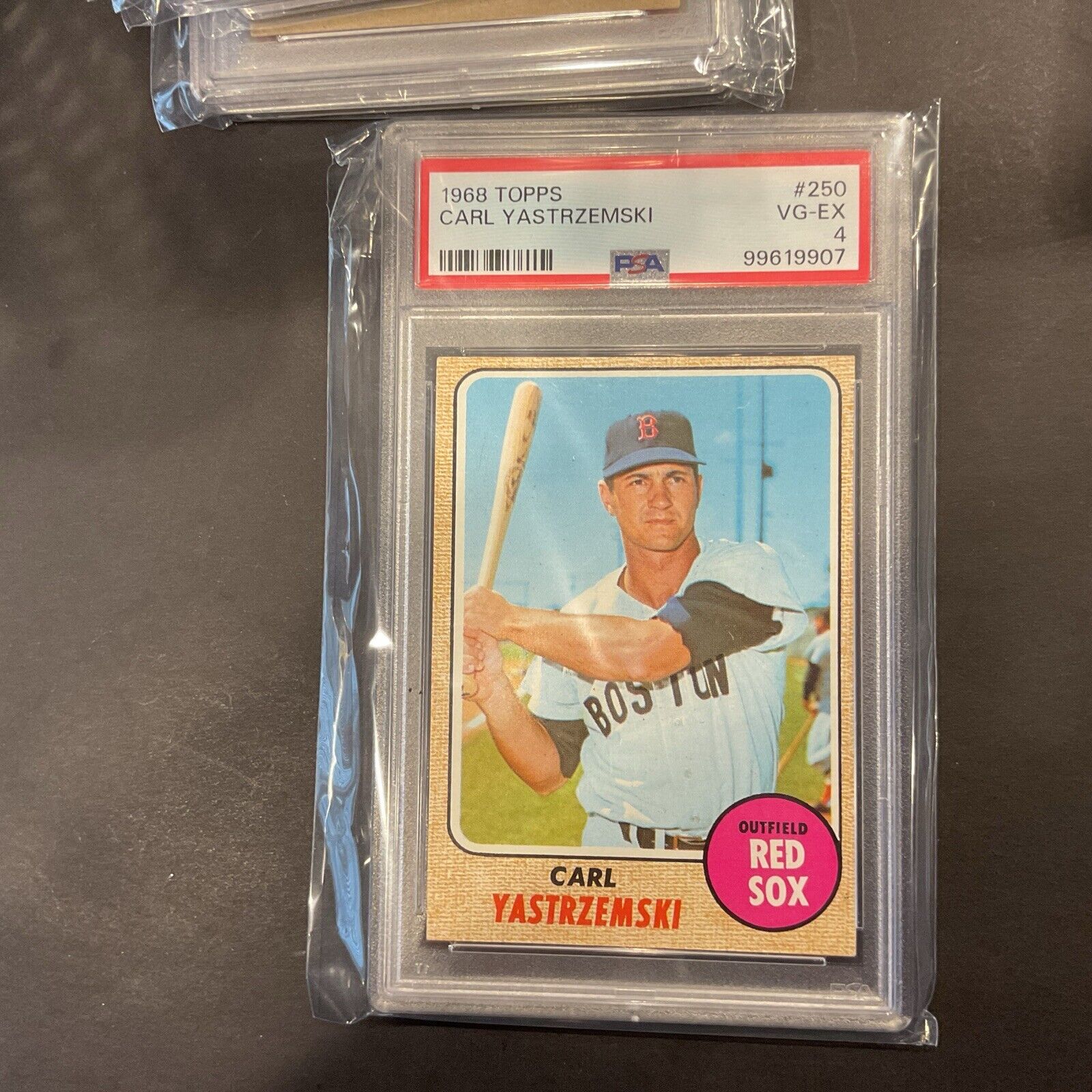 1968 Topps #250 Carl Yastrzemski. PSA 4. 