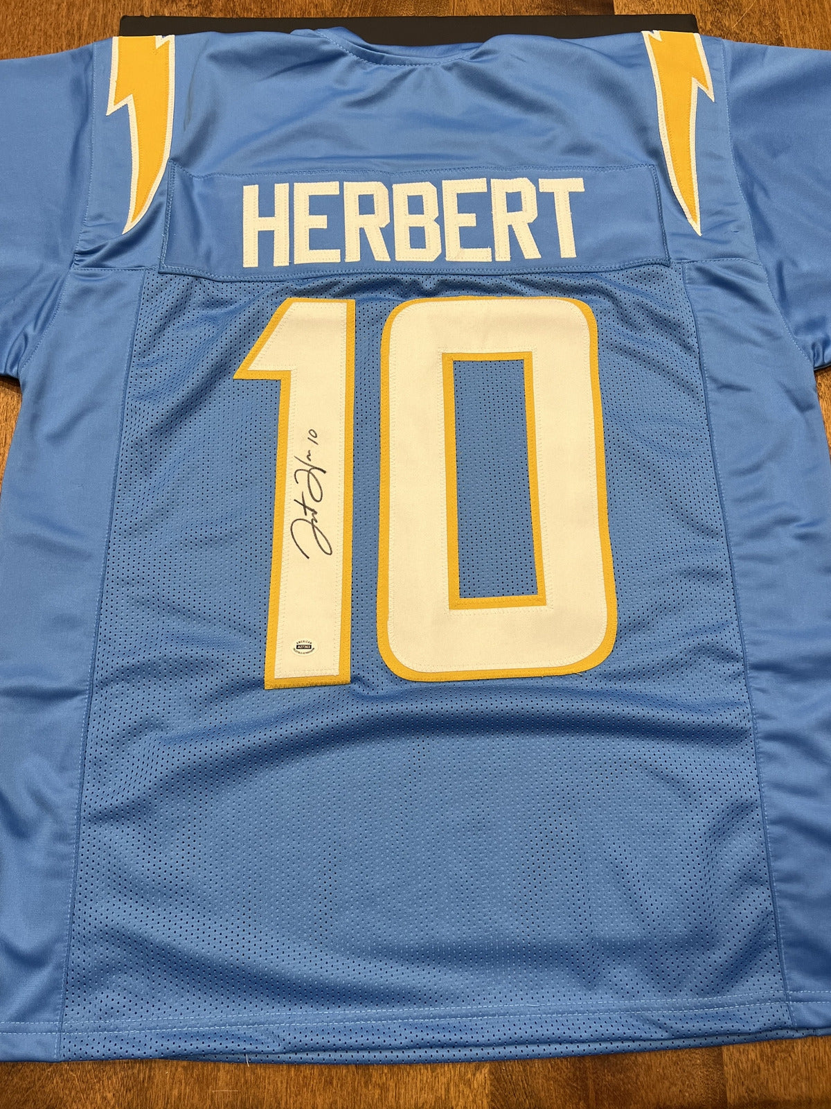 Justin Herbert Signed Los Angeles Chargers Powder Blue Jersey with COA