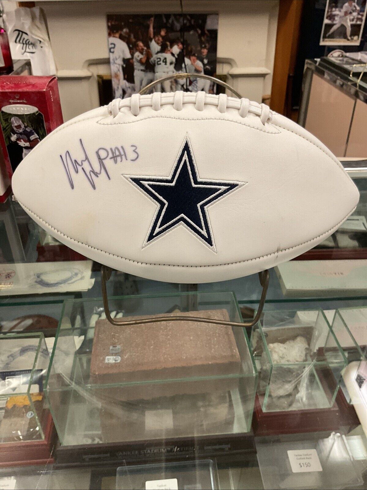 Michael Gallup autographed owboys footall Super Bowl championship JSA Coa 