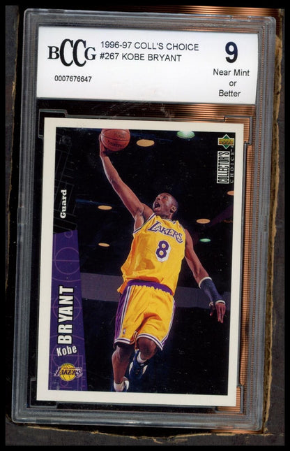 1996-97 Collector's Choice Los Angeles Lakers #LA2 Kobe Bryant BCCG 9