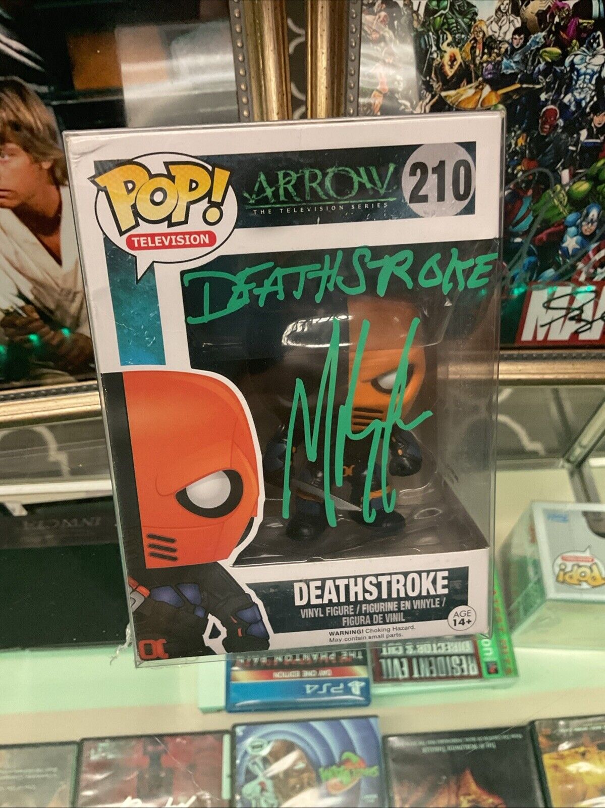 Funko Pop! Vinyl: DC Universe - Deathstroke #210 Signed With COA