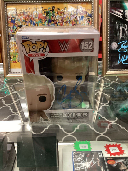 Funko Pop WWE “The American Nightmare” Cody Rhodes #152 Signed With COA