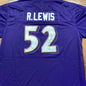 Ray Lewis Signed Baltimore Ravens Purple Jersey Autographed NFL