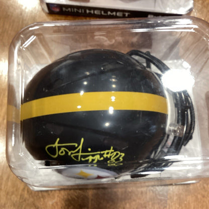 Louis Lipps Pittsburgh Steelers Signed Autographed Mini helmet  JSA COA