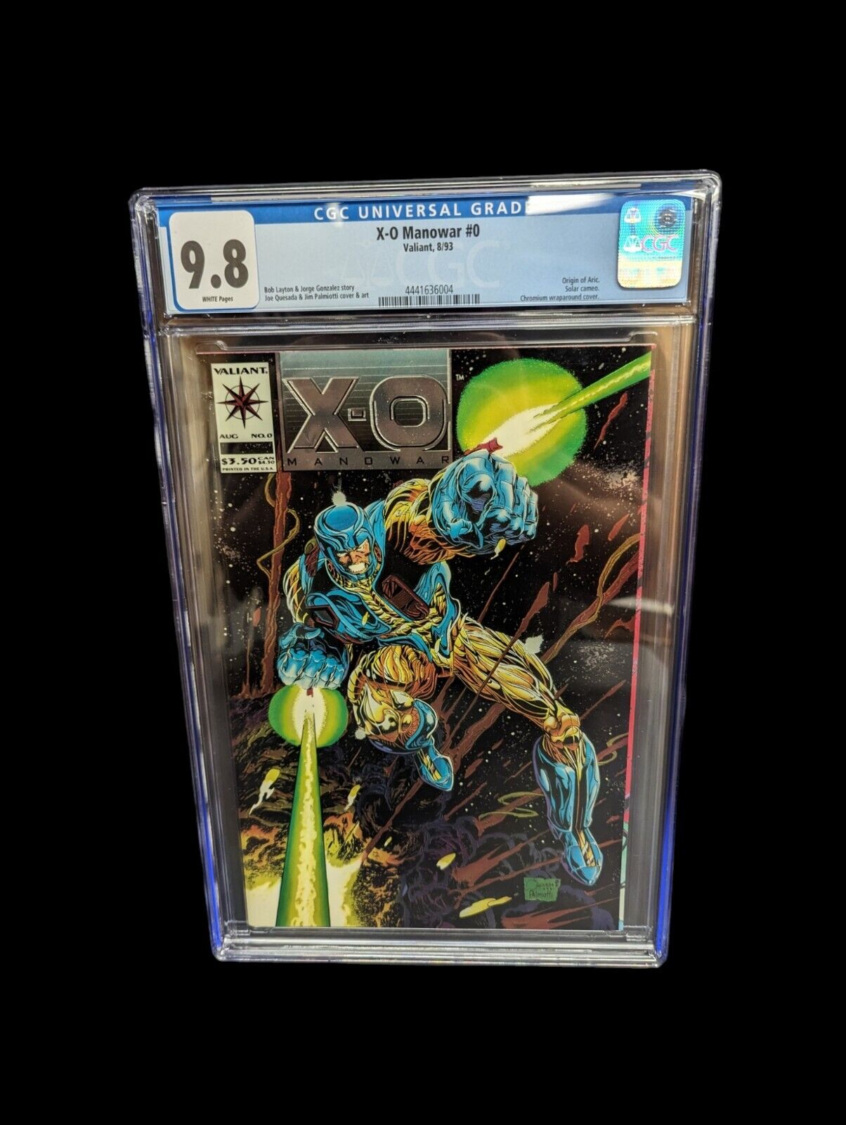 X-O Manowar #0 CGC 9.8 (Valiant Comics August 1993)