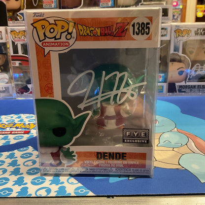 Funko Pop! Dragon Ball Dende FYE #1385 Signed Justin Cook COA