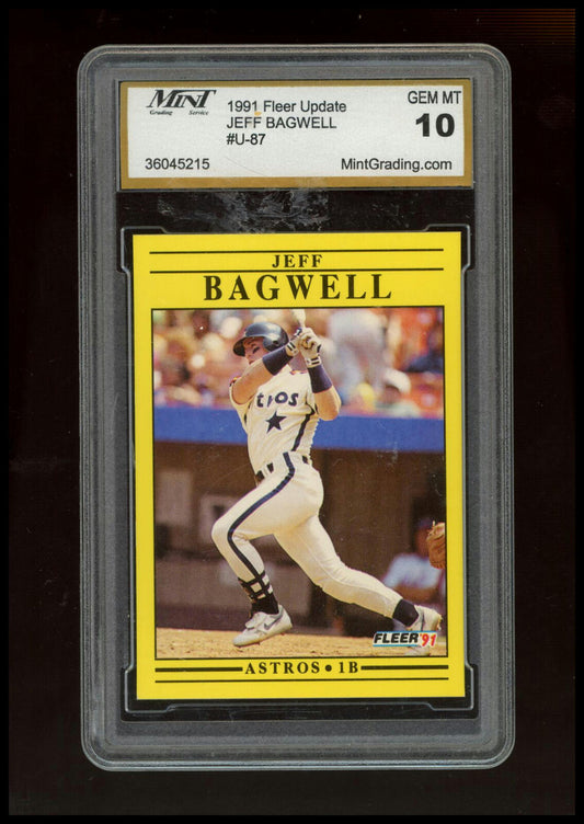 1991 Fleer Update #U-87 Jeff Bagwell Other 10