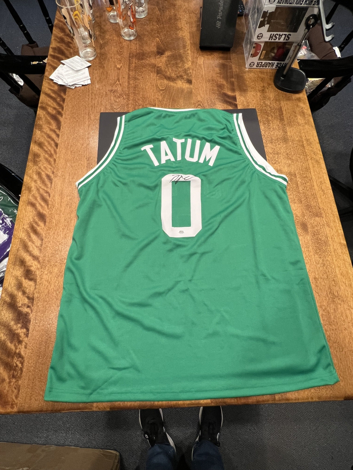 Jayson Tatum Signed Boston Celtics Green Jersey with COA