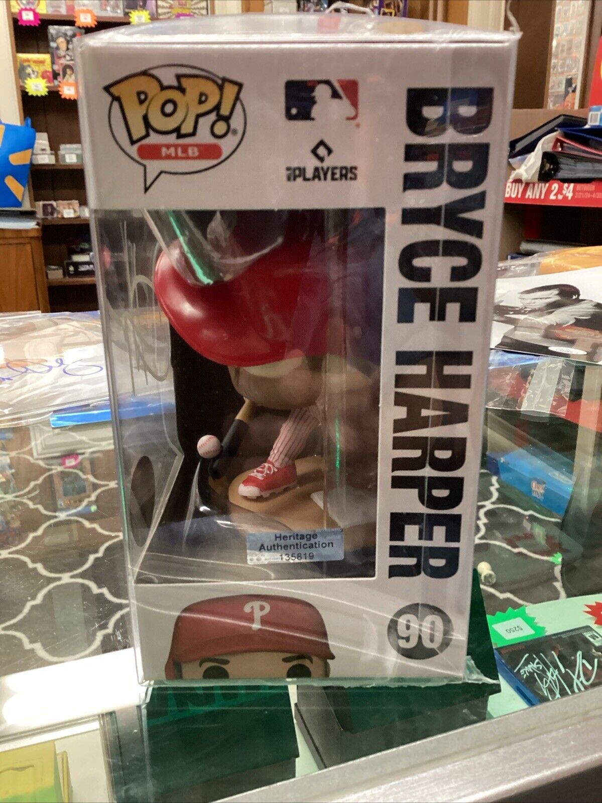 Bryce Harper Funko POP! MLB  #90 Signed With COA