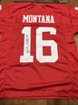 Joe Montana Signed San Francisco 49ers Red Jersey with COA