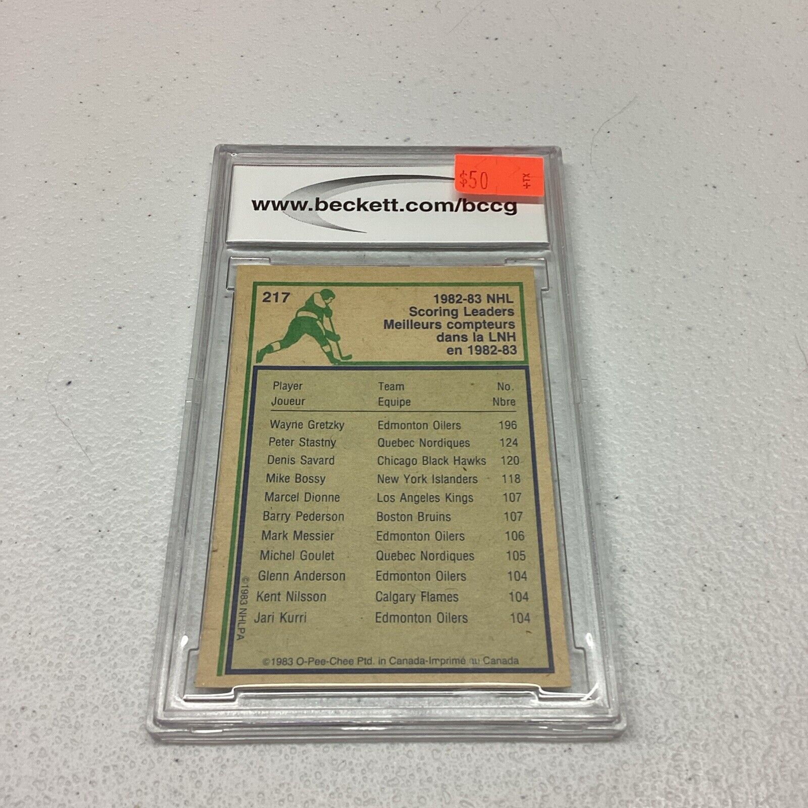 1983-84 #217 Wayne Gretzky BCCG Grade 9