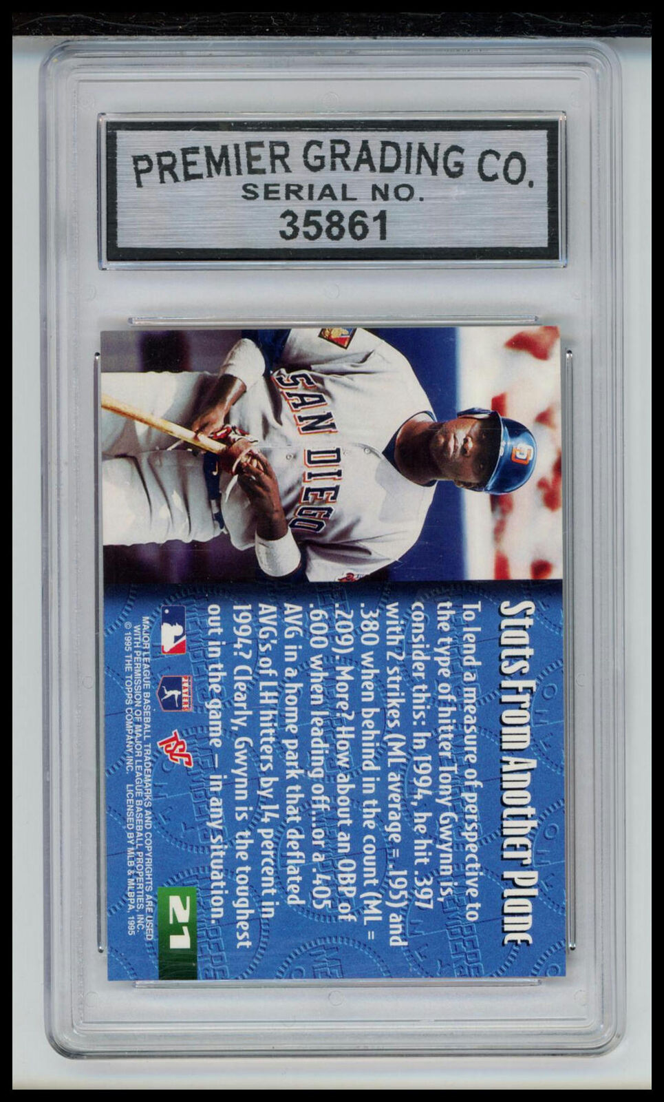 1995 Stadium Club Members Only 50 #21 Tony Gwynn Other 10