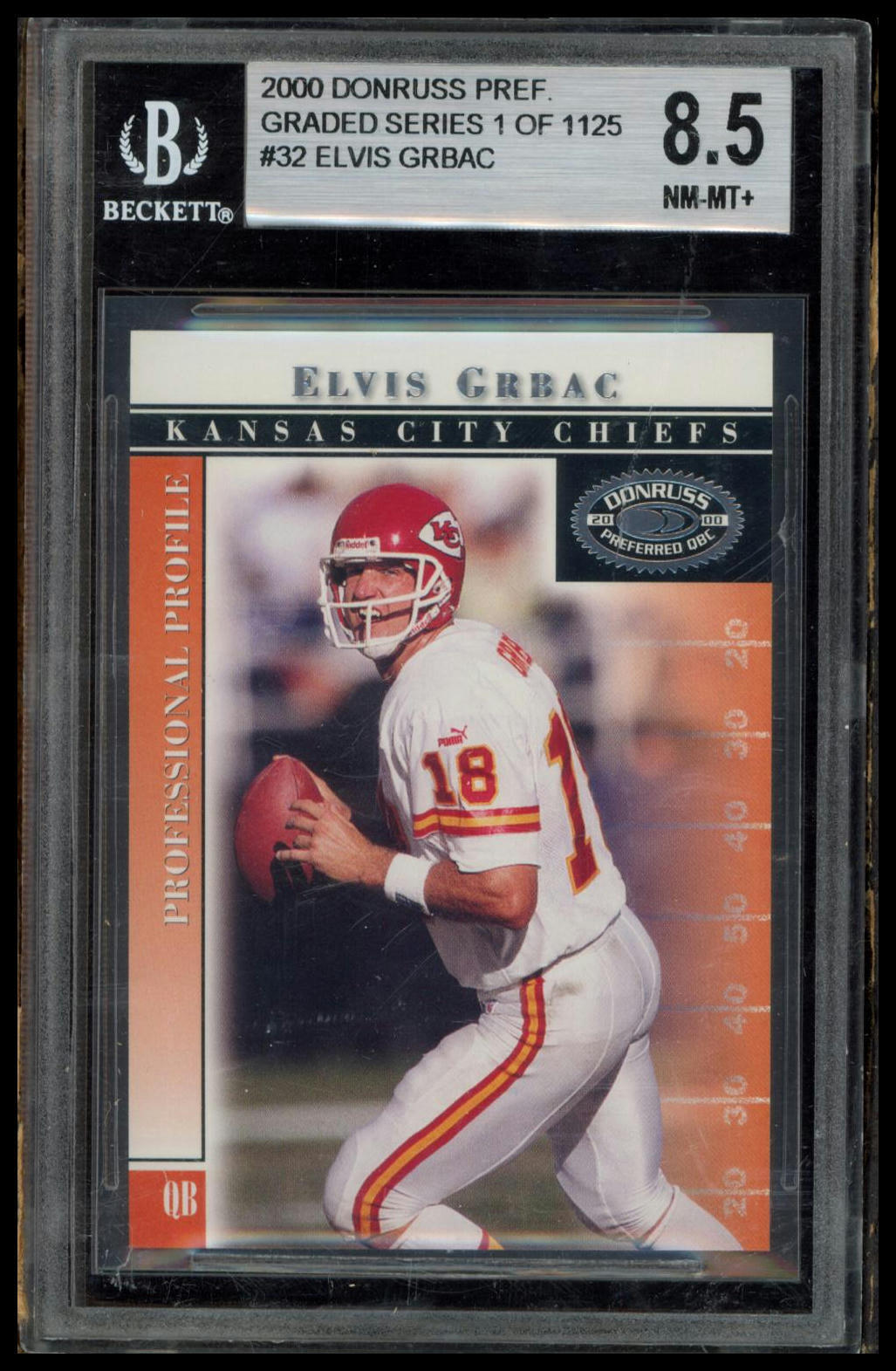 2000 Donruss Preferred #32 Elvis Grbac BGS 8.5