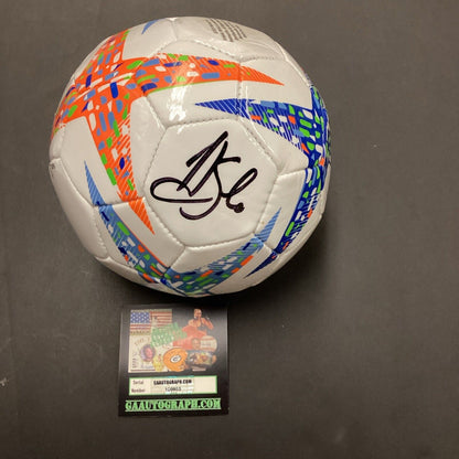 Hope Solo Signed Mini Soccer Ball GAA COA Goalkeeper Authentic Signature