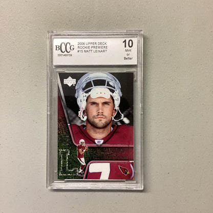 2006 Upper Deck #15 Matt Leinart BCCG  Grade 10