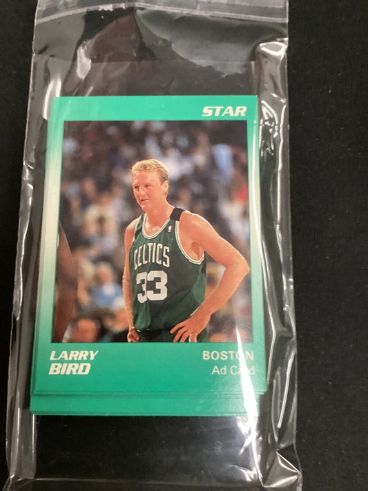 Larry Bird Star Company Green Ad Card Promo - Celtics