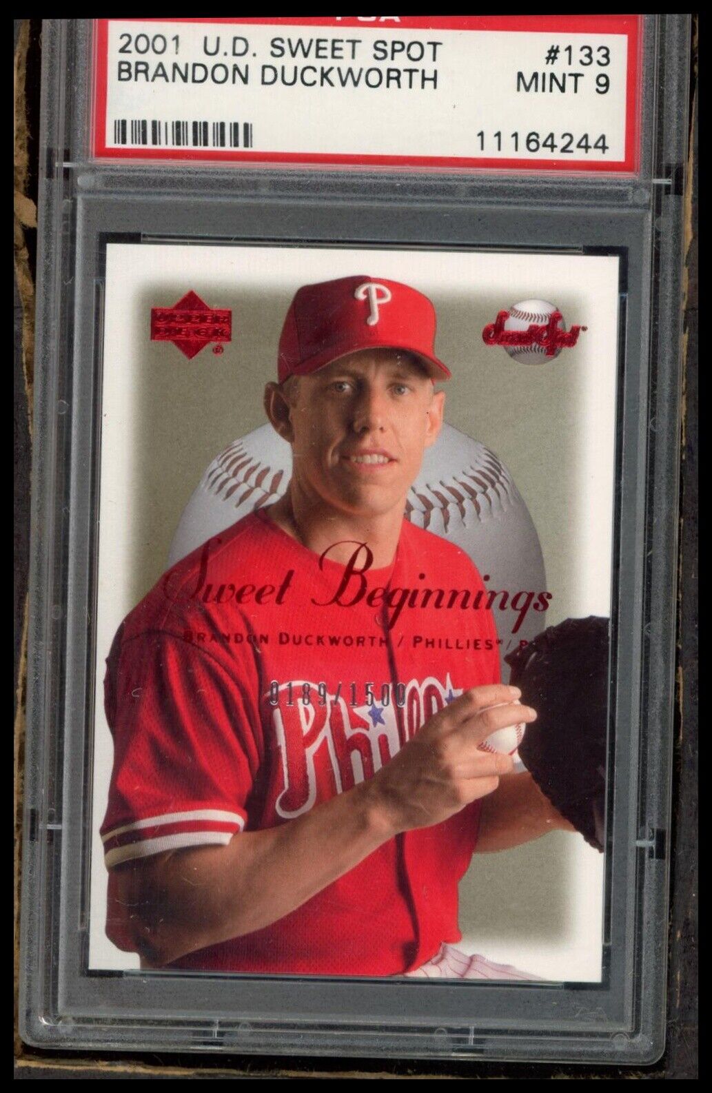 2001 Upper Deck Sweet Spot #133 Brandon Duckworth PSA 9