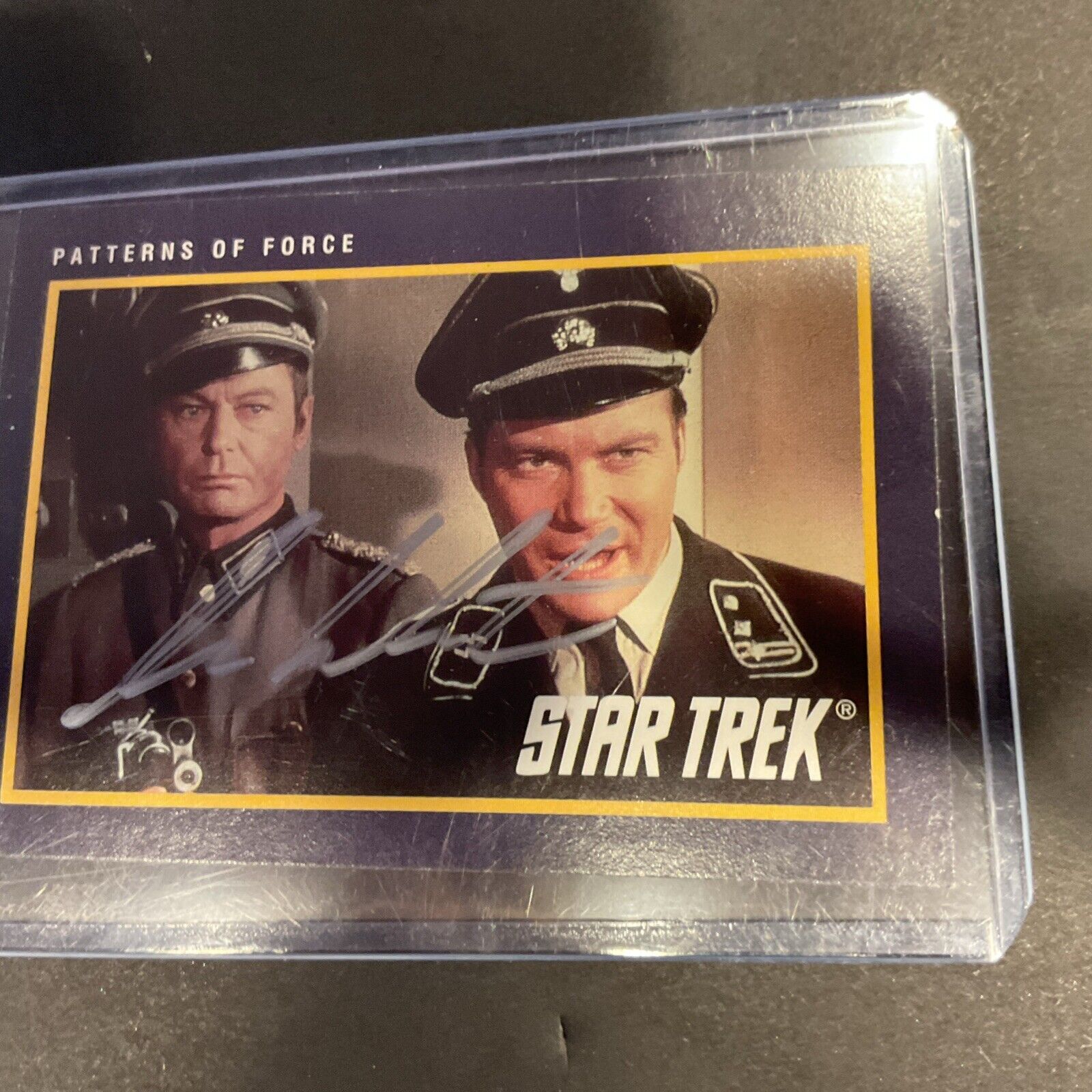 Patterns of force Star Trek signed William Shatner JACOA card number 179