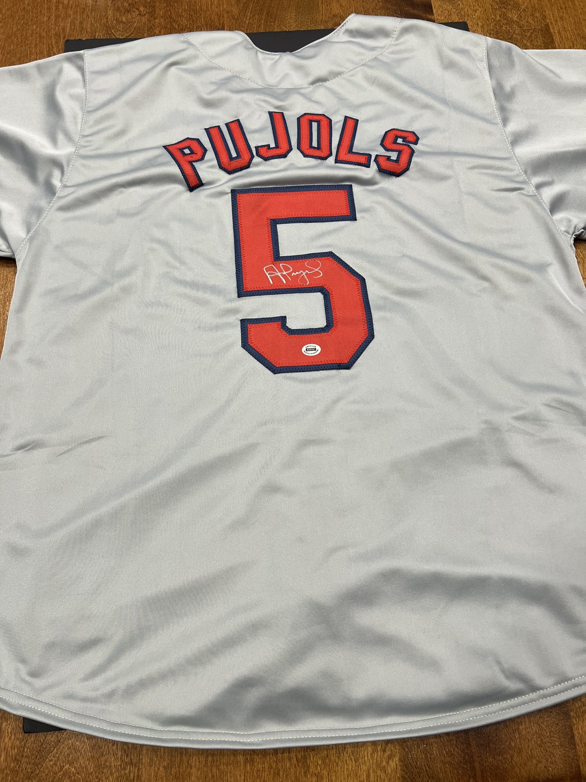 Albert Pujols Signed St. Louis Cardinals Gray Jersey with COA