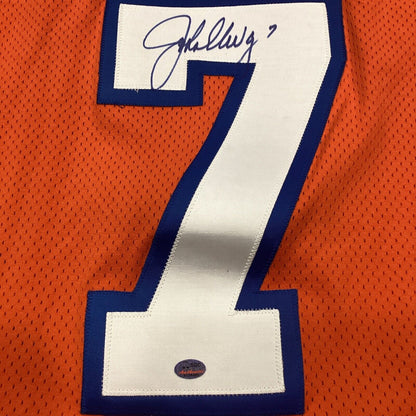 John Elway Signed Denver Broncos Wilson Authentic Game Jersey With SGC COA