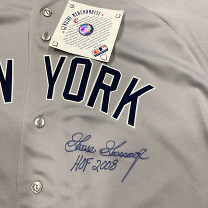 Goose Gassage Signed Majestic Jersey Inscribed “HOF 2008” With SGC COA 2XL